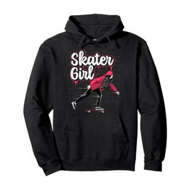 Skateboarding Design For Girls Women Skateboard Skateboarder Pullover Hoodie