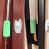 Door Pinch Guard,Slam Stoppers,Soft Stopper Hinge,Hanging Rubber Wedge,Green,2PCS