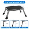 RV Step Stool Foldable 1-Step Ladder Sturdy Metal Stable Step
