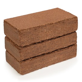 Premium Coco Coir - 3 Pounds Pack of 3 - Total 9 Pounds - 100% Organic and Eco-Friendly - OMRI Listed - Natural Compressed Growing Medium - Potting Soil Substrate