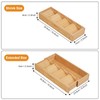 Bamboo Kitchen Drawer Organizer, Expandable Silverware Organizer, Utensil Holder, Cutlery