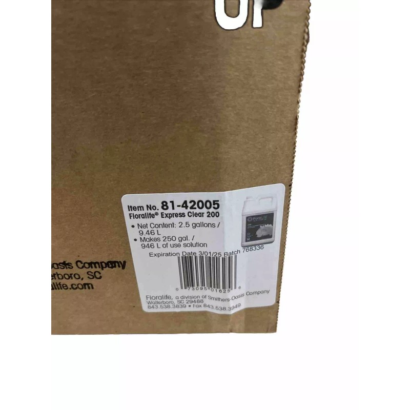 Floralife Express Clear 200, 2.5 Gallon