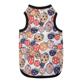 Katenpid Pet Shirts Printed Puppy Shirts Dog Sweatshirt Cute Dog Clothing Cotton Dog Pullover Soft Shirt for Pet Dogs Cats (Medium, Strawberry)