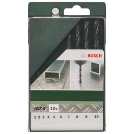 Bosch 2609255030 HSS-R Metal Drill Bit Set (10 Pieces)