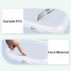 honitty Clear Hard Shell Zipper Case,6PCS Transparent Clear Zipper Pouches,Hard