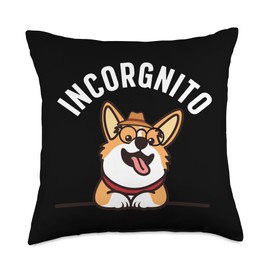 Funny Corgi Design For Men Women Kids Dog Welsh Corgi Lovers Throw Pillow