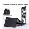2 Pairs Tree Design Book End Iron Retro Black Decorative