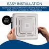 Broan-NuTone FG800SPK Bluetooth Speaker Bathroom Exhaust Grille Cover with LED