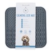 Park Life Designs Calming Lick Mat, 9-Inch, Silicone, Dark Grey