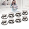 30pcs Metal Cord Lock End Toggle Double Hole Spring Stopper