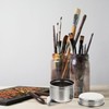 BESPORTBLE 2pcs Oil Painting Palette Cup with Lid Stainless Steel