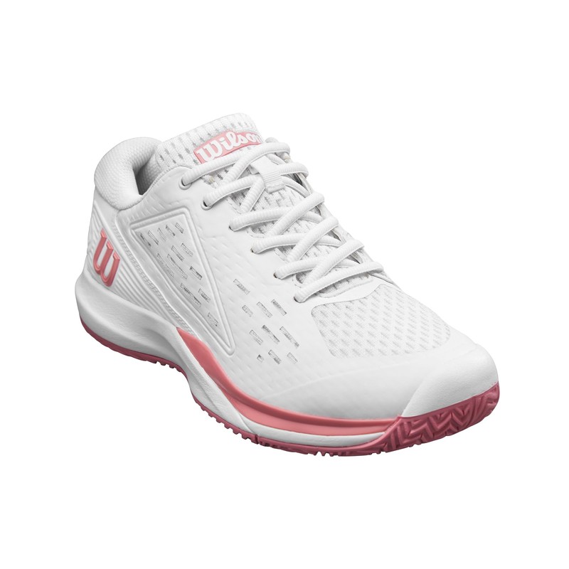 Wilson Unisex Children's Rush Pro Ace Jr Trainers, White Mauveglow