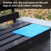 ANCLLO Seat Cushion Outdoor 2 Pieces Seat Cushion Foldable Seat