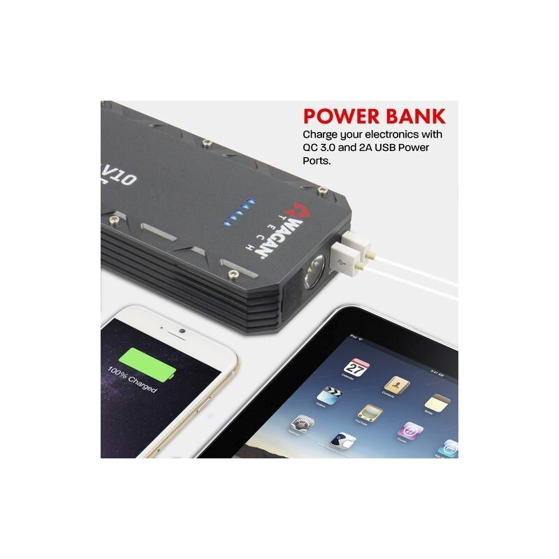 Wagan iOnBoost V10 14.8V Compact Portable Lithium Jump Starter w/