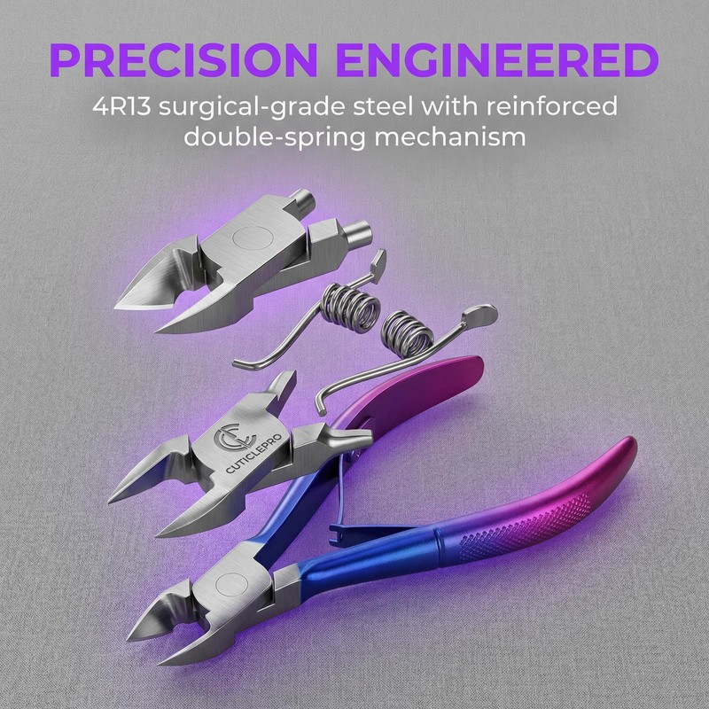 FooYee Nail Clippers, Precision Stainless Steel Toe Nail Clippers for