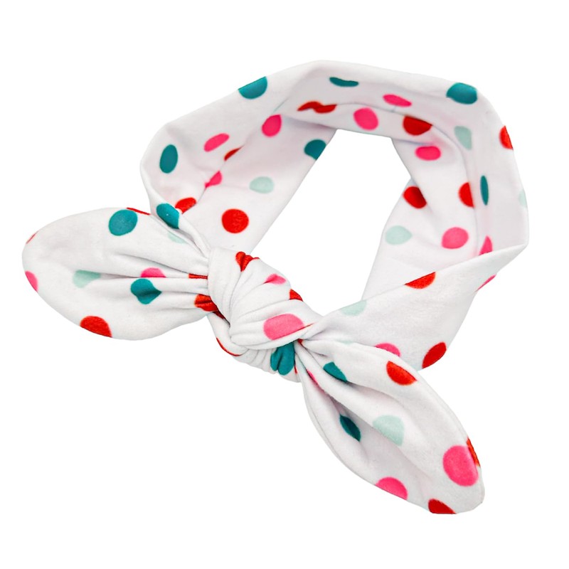 HAARallerliebst Confetti Hair Band with Bow (38 cm, Polka Dots,