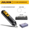 JULIXIN Cordless Screwdriver Rechargeable – Compact Battery Operated Electric Screw