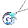 DUOWEI Cute Cat Gifts Enamel Cat Necklace for Women Girls