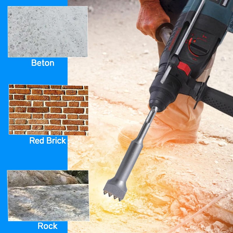 STFALI SDS Plus Chisel, SDS Drill Demolition Bushing Tool Bit,