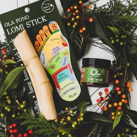 Ola Tropical Apothecary Lomi Gift Set - 2oz Lomi Balm and Lomi Massage Stick