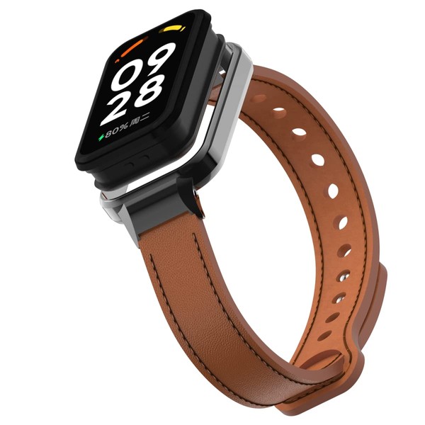 HOPMC Compatible with Redmi SmartWatch 2 Strap,Replacement Leather Band Wirstband