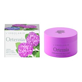 LErbolario L'erbolario perfumed body cream - hydrangea - floral, powdery scent - tone skin and improve elasticity with sunflower oil, rice bran, rice 