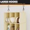 SpaceAid 2 Pack Hanging Closet Organizer and Storage with Dividers,