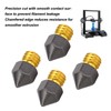 4 Pcs 3D Printer Nozzles Three Hole High Flow Fast