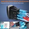 HOKAAER Arrows Momentary Rocker Switch Toggle (On)-Off-(On) 12V/20A 24V/10A Waterproof