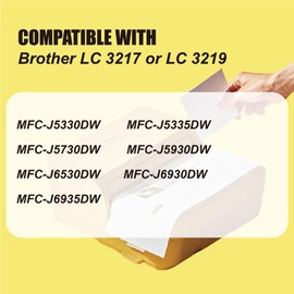 akaca LC3219XL Printer Cartridges Compatible with Brother LC 3217 LC 3219 XL Cartridges (4 Black, 2 Cyan, 2 Magenta, 2 Yellow) for MFC-J5330DW J5335DW J5730DW J5930DW J6930DW J6530DW J6935DW