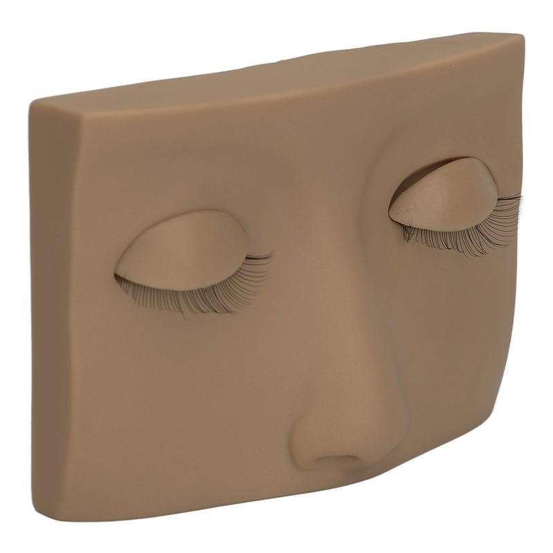 Eyelash Practice Mannequin Face Silicone Lash Mannequin Head with Double
