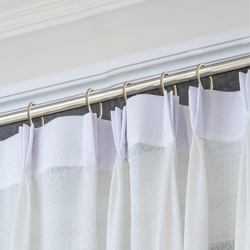 Hotop 30 Pcs Metal Drapery Curtain Rings 0.98/1.26/1.65 inch Interior