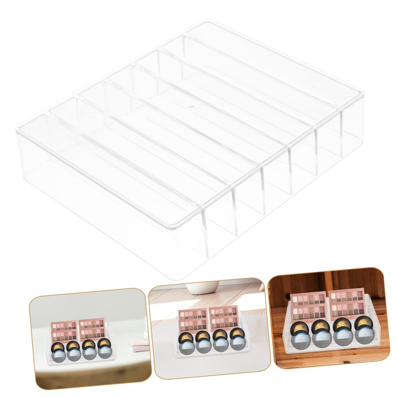 Baluue Transparent Eyeshadow Holder Makeup Organizer Practical Cosmetic Storage Box