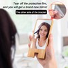 LIKSANGMETALS Wooden Countertop Simple Cell Phone Holder with Mirror (Bamboo)