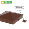GreenLighting 4x4 Aluminum Pyramid Post Cap Cover for Nominal Wood