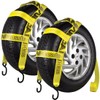 VULCAN Wheel Dolly Tire Strap with S Hooks - Basket
