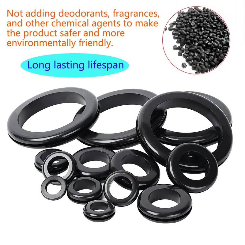 Ctyjia Pack of 20 rubber plugs, bore diameter 8 mm,