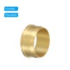 PATIKIL 16mm Tube OD Brass Compression Sleeves Ferrules 10 Pack
