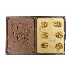 Home Made Creamy Chocolate/Maple English Walnut Fudge - 24 OZ Gift Box