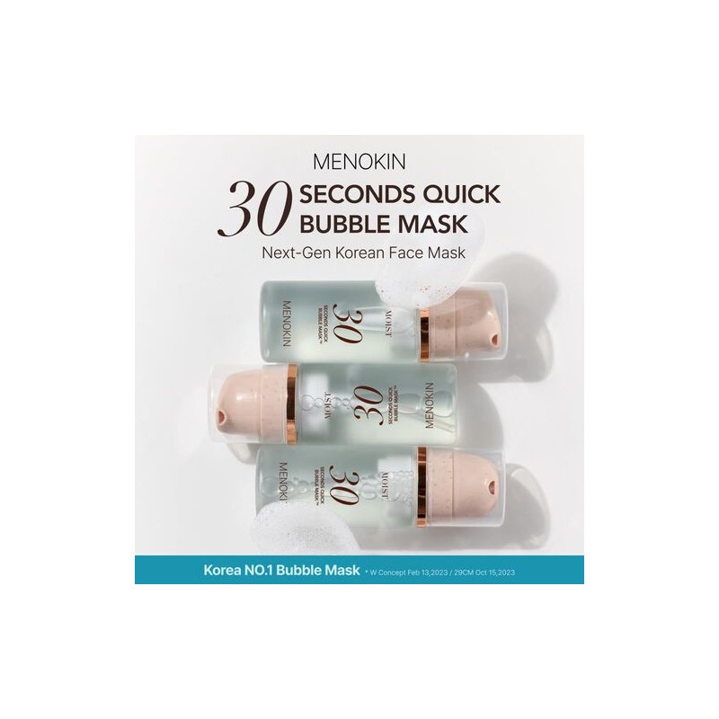MENOKIN [MENOKIN]30 Seconds Quick Bubble Mask 95ml #MOIST