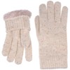 BYOS Winter Solid Toasty Warm Fleece Lined Knit Gloves &