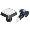 uxcell Game Push Button 50x50 Square 12V LED Illuminated Push