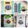 Udewo 3PCS 12 Inch Half Round Planter Liners Fabric Plant