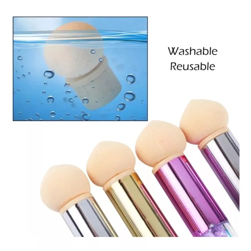 Mouyic Esponja Difuminadora Para Efectos Decoracion En Uñas + Sello