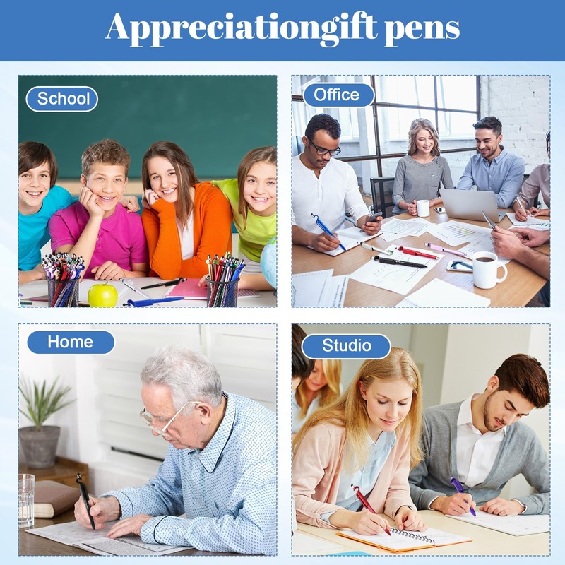 Sayglossy 100 Pcs Inspirational Pens Bulk Motivational Ballpoint Pen with