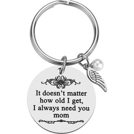 Mother's Day Gifts from Daughter Son for Mom Birthday Valentine's Day Christmas Gifts Mom Keychain Mother Keyring