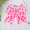 Valentine’s Day Cheer Hair Bow Ties for Women Love Heart
