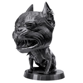 foymi Gothic Punk Decor, 3D Printed V's Dashboard Dog Statue for Desktop Ornaments, Room Decoration (Large)