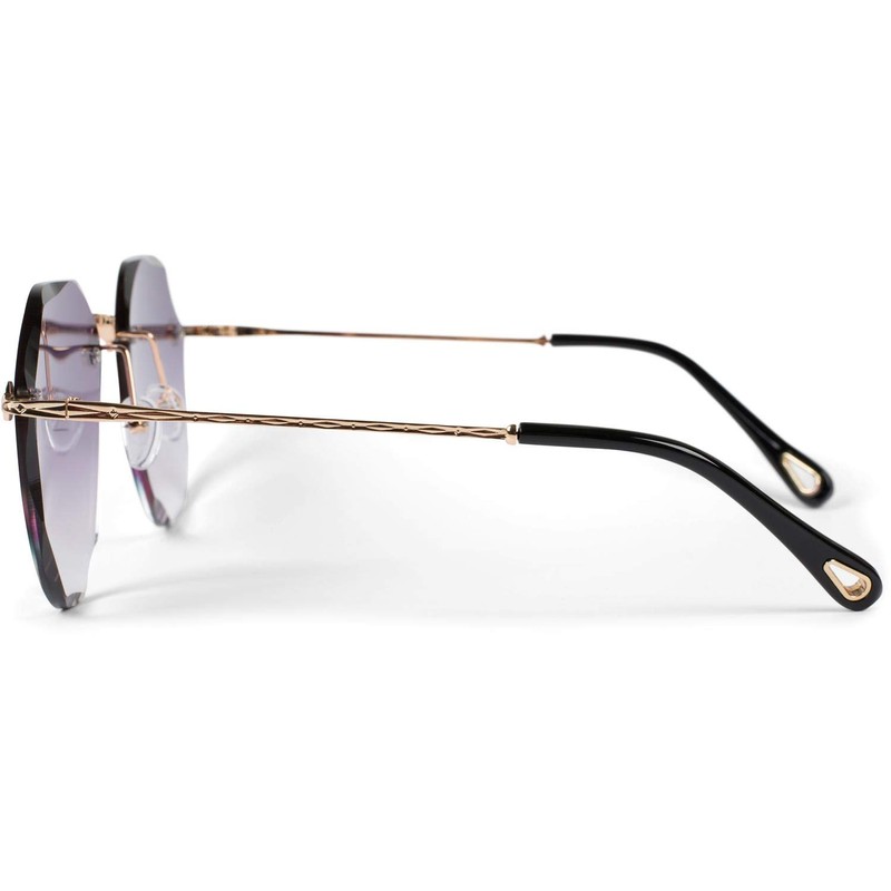 styleBREAKER 09020106 Women's Aviator Sunglasses Frameless with Tinted Lenses in