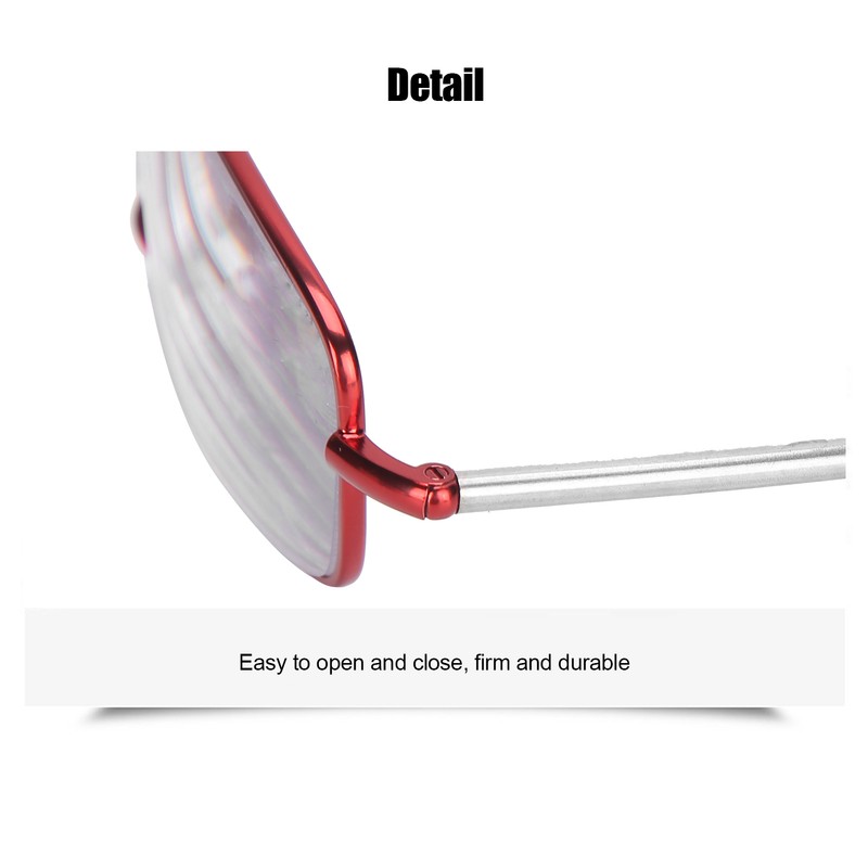 Blue Light Blocking Reading Glasses Fashionable Folding Multifocal Presbyopic Glasses(+200